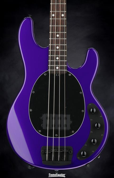 Ernie Ball Music Man StingRay 4 H 3-EQ - Firemist Purple with Matching Headstock, Rosewood Fingerboard