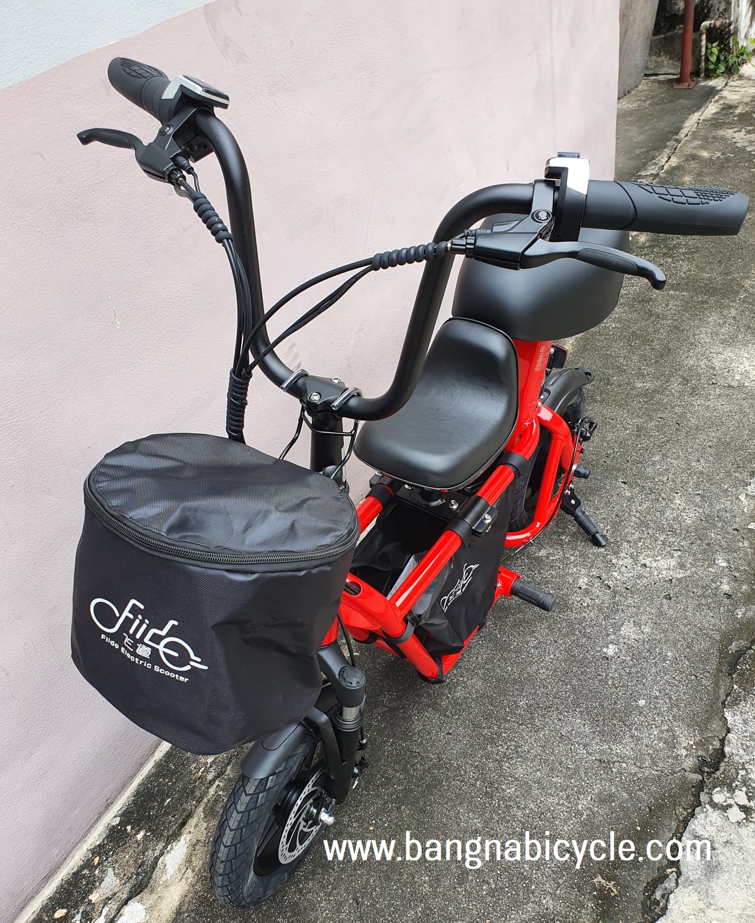 [หมด]รถสกู๊ตเตอร์ไฟฟ้า FiiDo แบบบิด มีที่นั่งเด็กซ้อน ตะกร้า