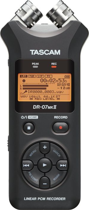 TASCAM DR-07mkII Handheld Digital Recorder