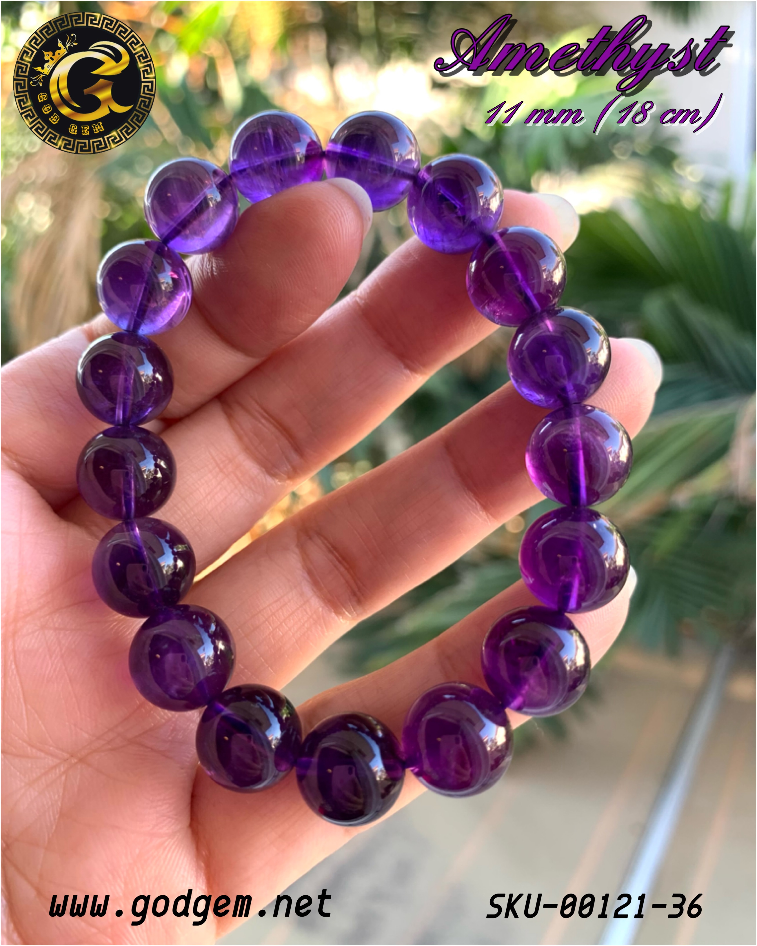 ข้อมือหินอเมทีสต์ อุรุกวัย