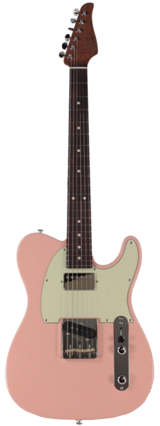 Suhr Classic T HS Roasted Select Guitar, Flamed, Rosewood, Shell Pink