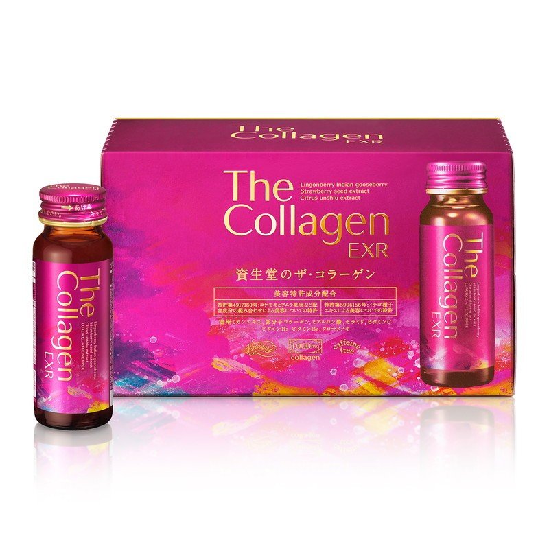 New!!!Shiseido The Collagen EXR Drink วิตามินบำรุงผิวสวยสูตรน้ำบำรุงผิวจากภายในสู่ภายนอกของความงาม ดูดซึมได้อย่างรวดเร็วไม่ต้องรอย่อยดูดซึมเข้าผิวได้เลย ช่วยให้คุณมีผิวที่อ่อนเยาว์ทุกๆวัน ต่อต้านพลังความเหี่ยวย่นแก่ชรา เพื่อให้ผิวของคุณเรียบเนียนชุ่มชื้นแ
