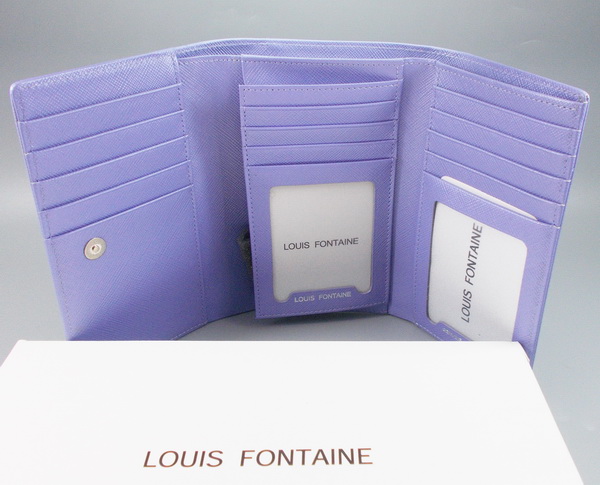 กระเป๋าสตางค์ LOUIS FONTAINE ม่วงเมทาลิก ใหม่ แท้