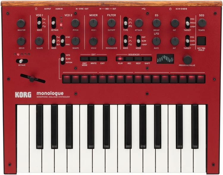 Korg Monologue Monophonic Analog Synthesizer with Presets