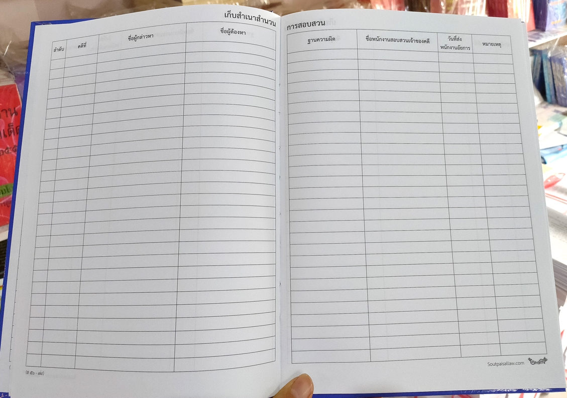 สมุดเก็บสำเนาสำนวนการสอบสวน (ส56-79)