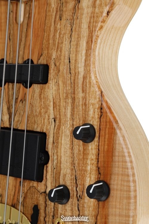 Lakland 55-94 Deluxe, Exotic Top - Spalted Maple with Ebony fingerboard
