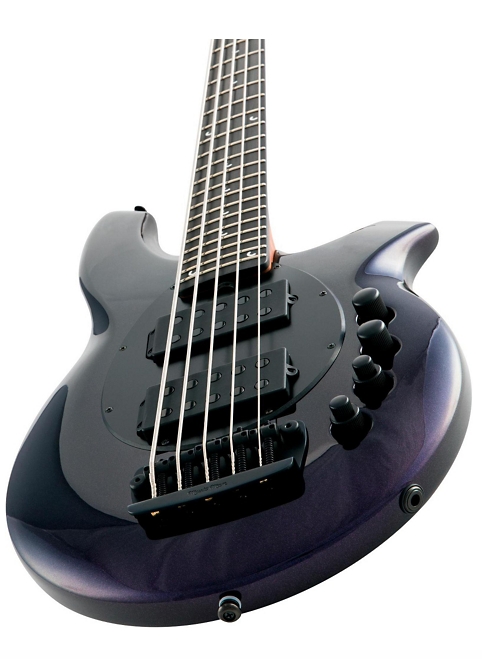 Ernie Ball Music Man Bongo HH with Roasted Maple Neck 5-String Electric Bass - Barolo