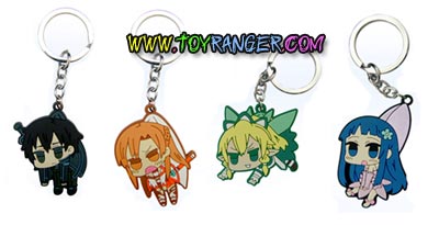 พวงกุญแจยาง Sword Art Online SET