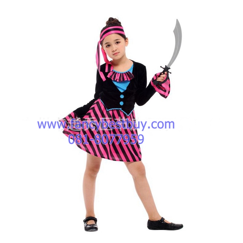 ชุดแฟนซีเด็ก สาวน้อยโจรสลัดสุดสวย Pretty Pirate Girl มี ขนาด XL