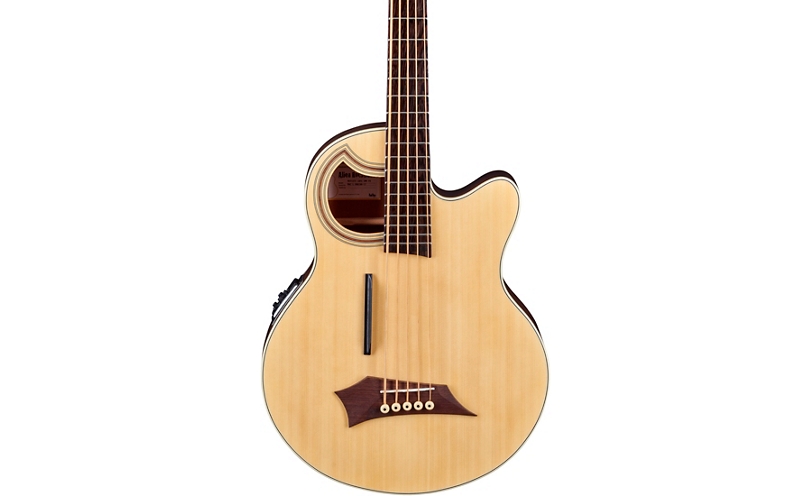 Warwick Alien Deluxe Thinline 5-String Acoustic-Electric Bass - Natural Hi Polish
