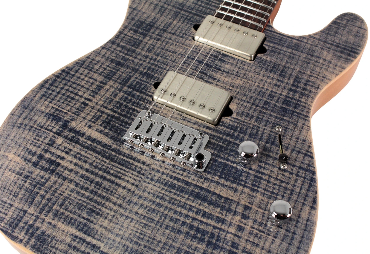 Suhr Modern T Select 2021 Guitar, Trans Blue Denim Slate