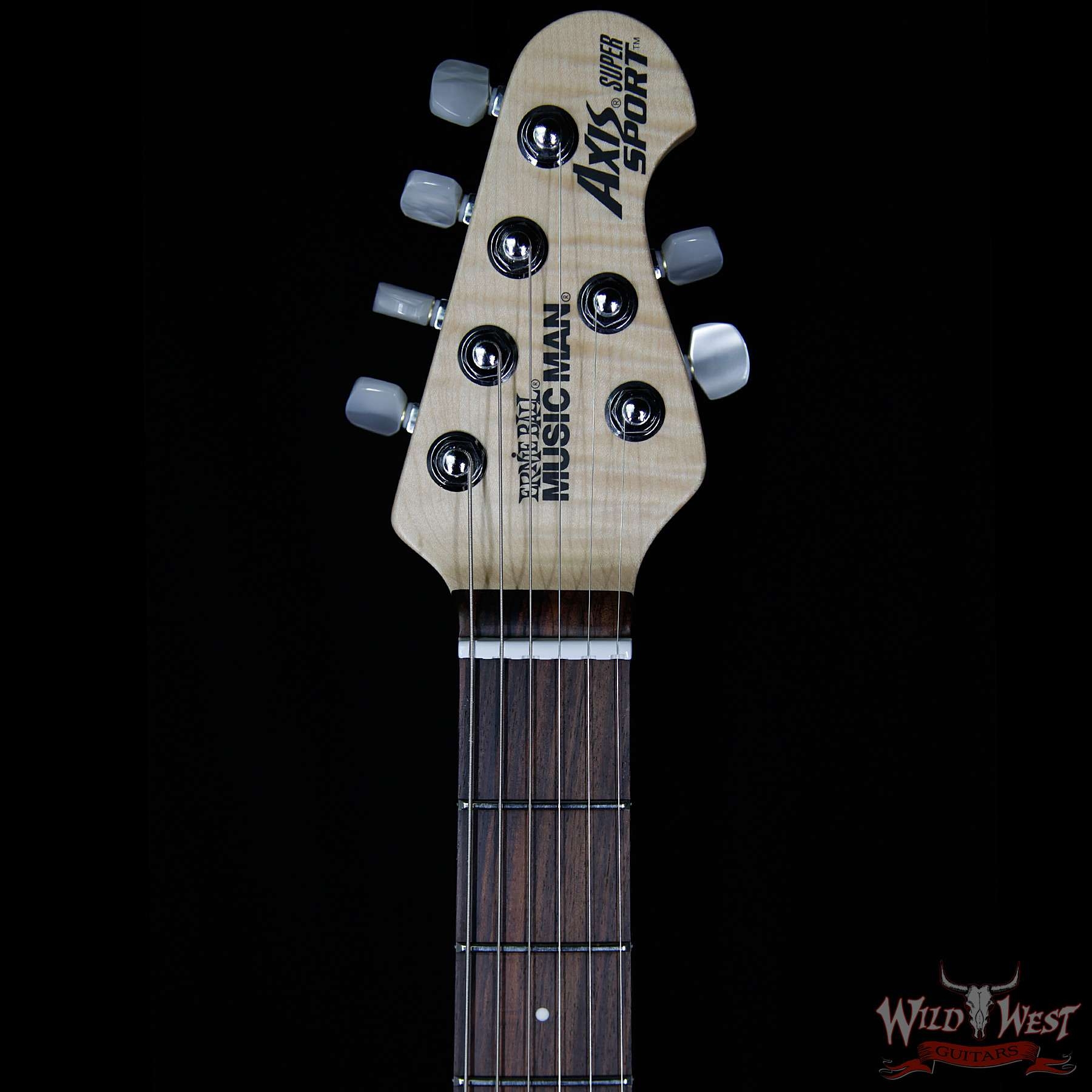Ernie Ball Music Man Axis Super Sport Flame Maple Top Rosewood Fretboard Balboa Blue Burst