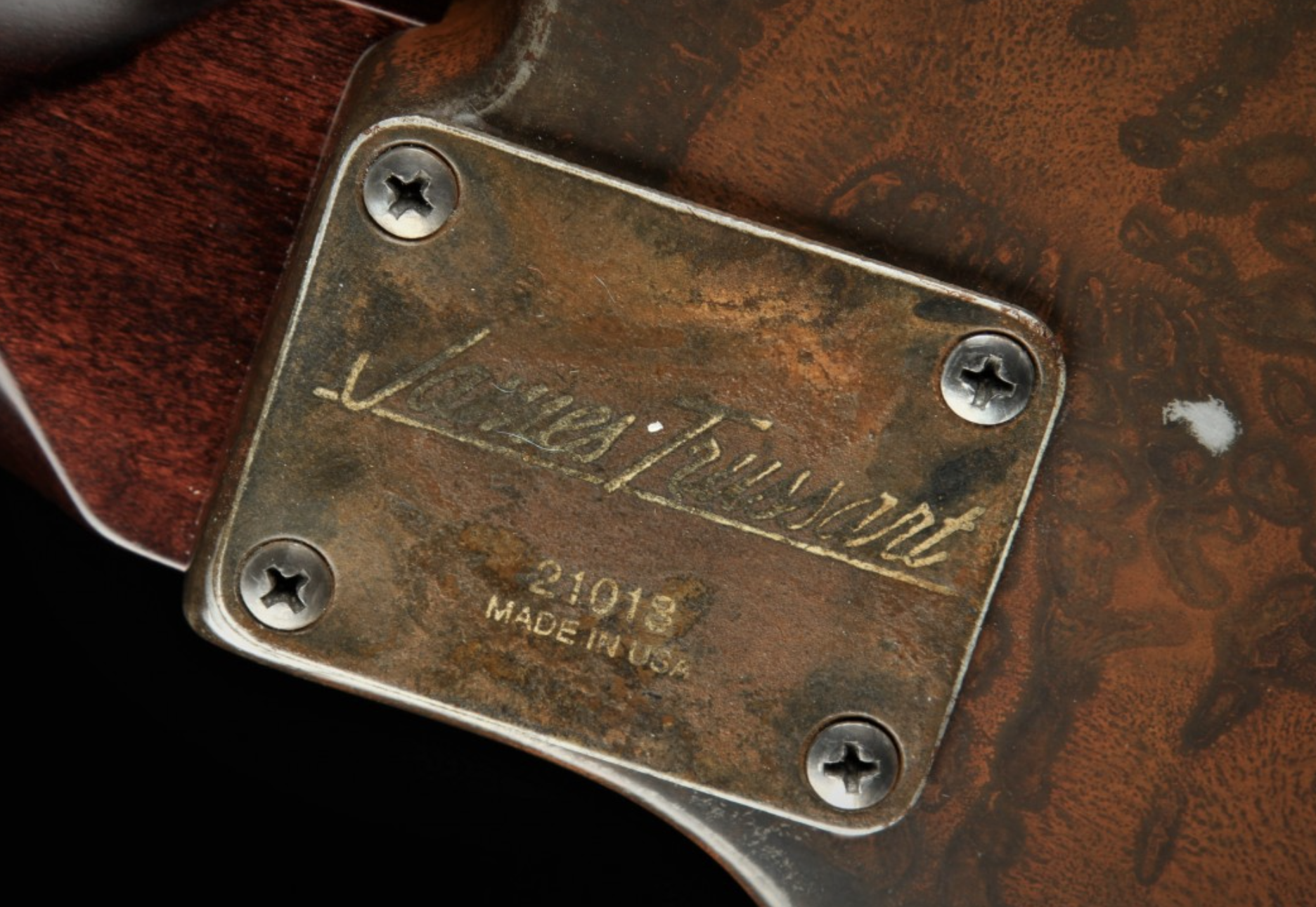 James Trussart Steelcaster - Rusty Pinstripe/Plain Back