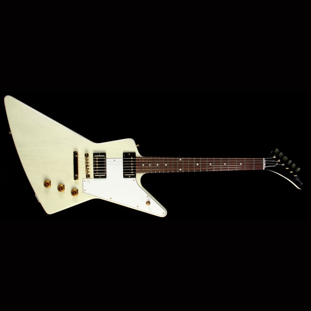 Gibson Custom Shop Zoo Select 58 Mahogany Explorer Electric Guitar TV White