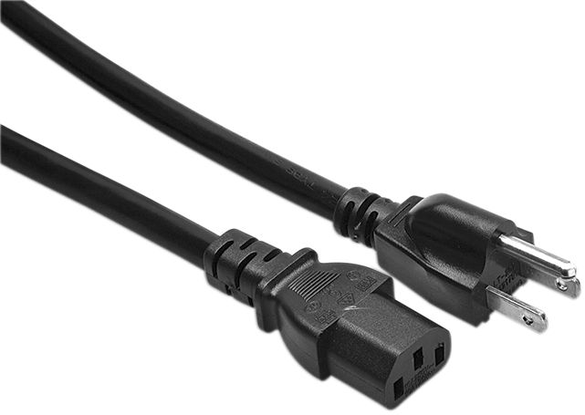 Hosa 14 AWG Grounded Power Cord 15 Foot
