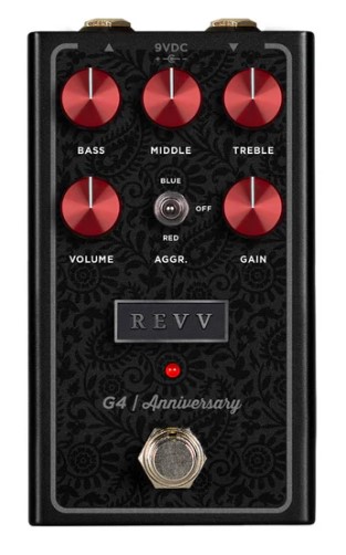 Revv G4 Red Channel Preamp/Overdrive/Distortion Pedal - Anniversary Edition