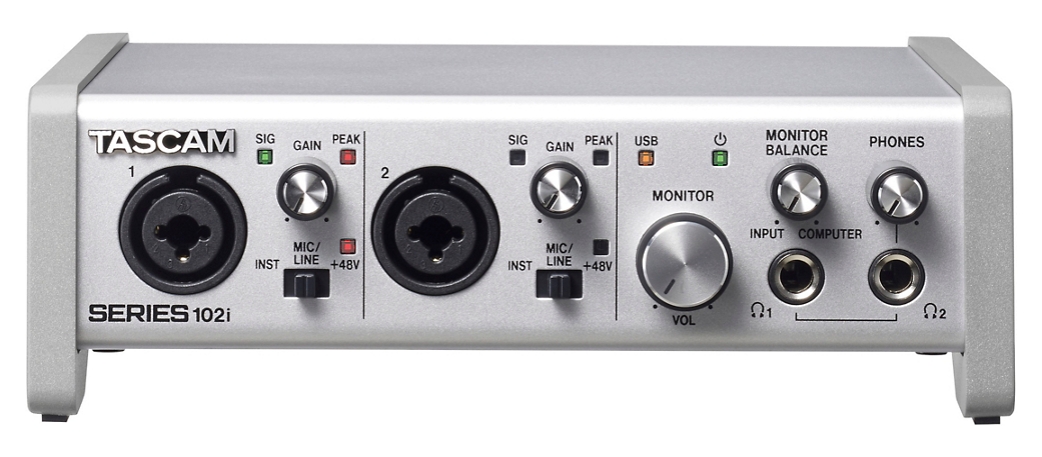 Tascam SERIES 102i 10-In/2-Out USB Audio/MIDI Interface