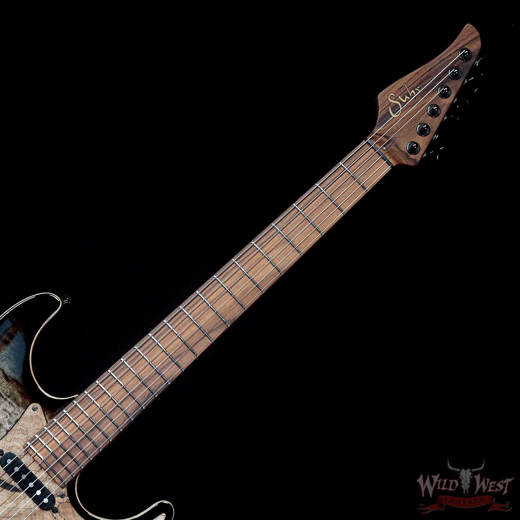 Suhr Custom Standard Maple Top Trans Charcoal Burst Reverse Head HSS No.22506
