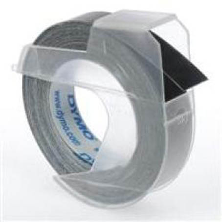 DYMO เทปปั๊มอักษรนูน ผิวมัน 9 มม.x3 ม. ดำ ไดโม