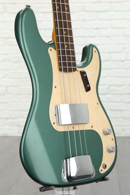 Fender Custom Shop Time Machine 1959 Precision Bass Journeyman Relic - Aged Sherwood Green Metallic
