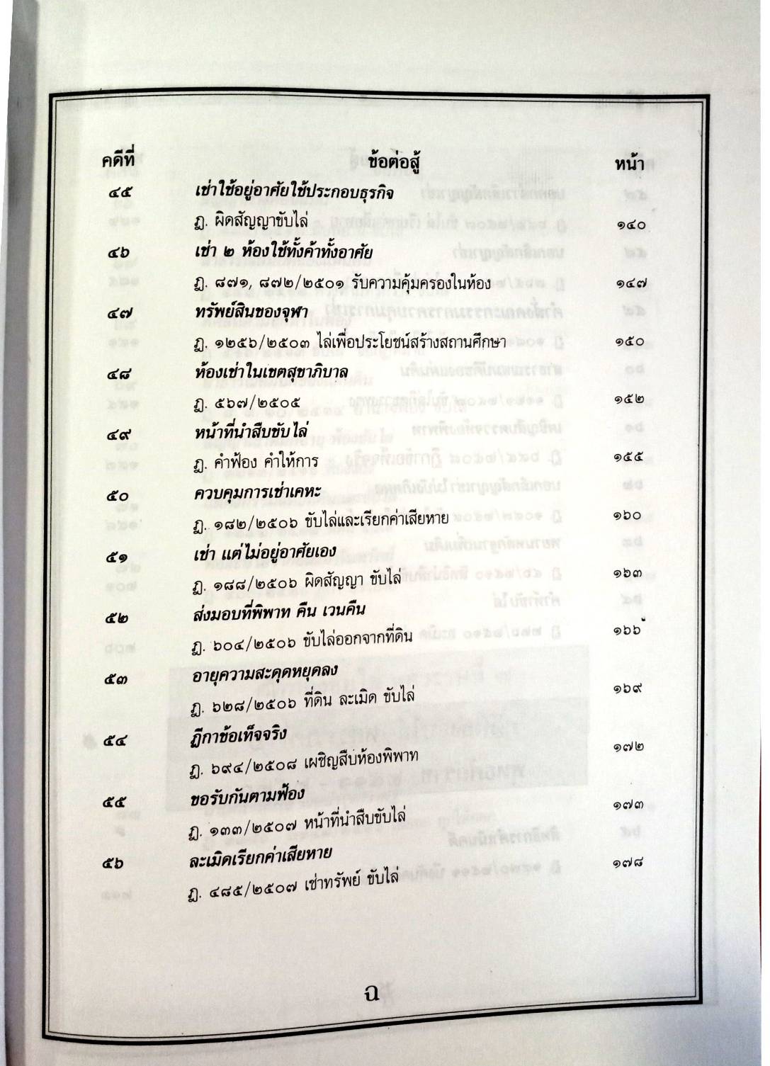 108 คดีฟ้องขับไล่: ไล่ที่ บุกรุก ลุกล้ำ ฯลฯ (หนังสือเก่า มือ1)