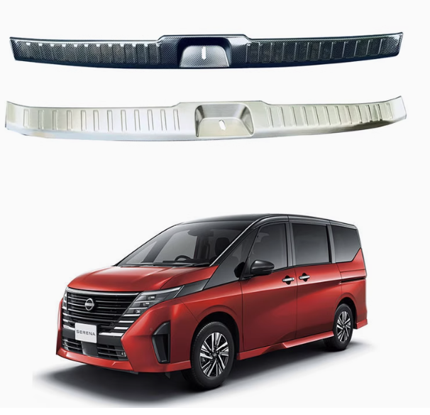 สครับเพรตกันรอยท้าย แผ่นกันรอยท้ายรถ Nissan SERENA e-POWER นิสสันเซเรน่า MPV