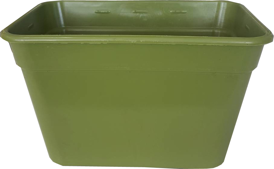 กระถางต้นไม้สวนแนวตั้งเหลี่ยมวางตั้งได้ สีเขียวขี้ม้า