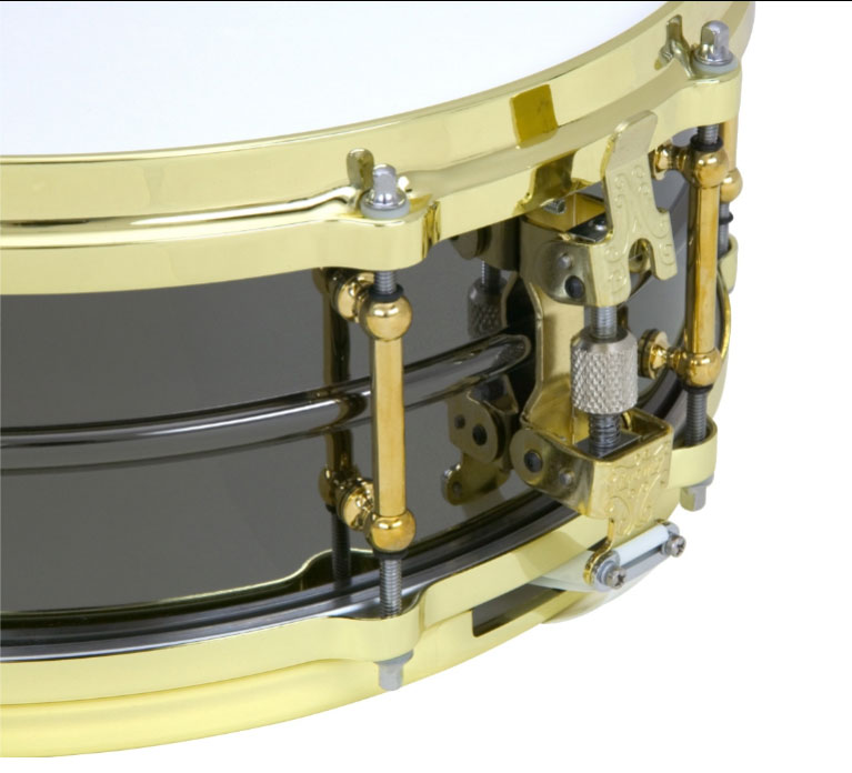 Ludwig Black Beauty Brass on Brass Snare Drum Brass 14X5 Inches