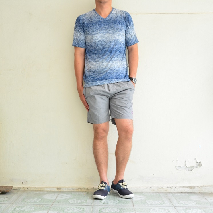 เสื้อยืด เสื้อกีฬา Micro - สีน้ำเงิน