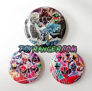 เข็มกลัดสแตนเลสขบวนการ 5 สี Sentai E (แท้)