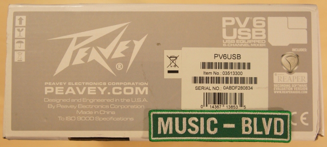 Peavey PV 6 USB Compact USB Mixer