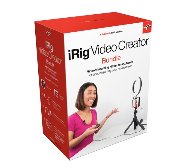 IK Multimedia iRig Video Creator Bundle All-in-One Streaming Setup for Smartphones