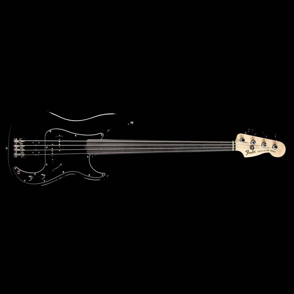 Fender Tony Franklin Fretless Precision Bass Electric Bass Guitar - Black