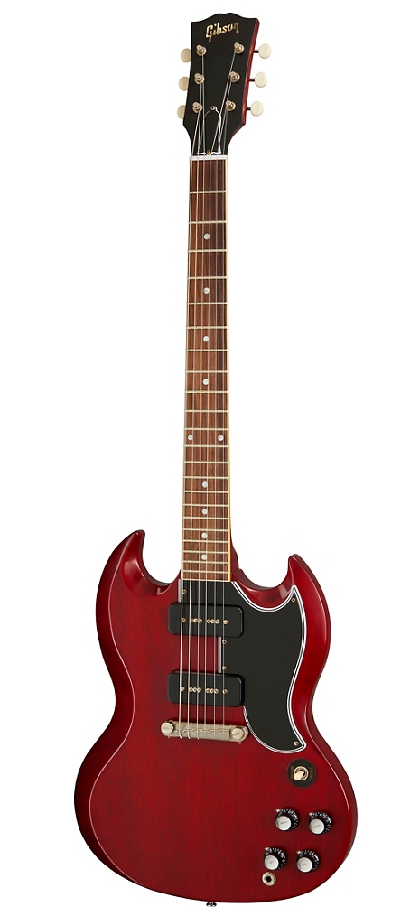 Gibson Custom 1963 SG Special Reissue Lightning Bar VOS Electric Guitar Cherry Red