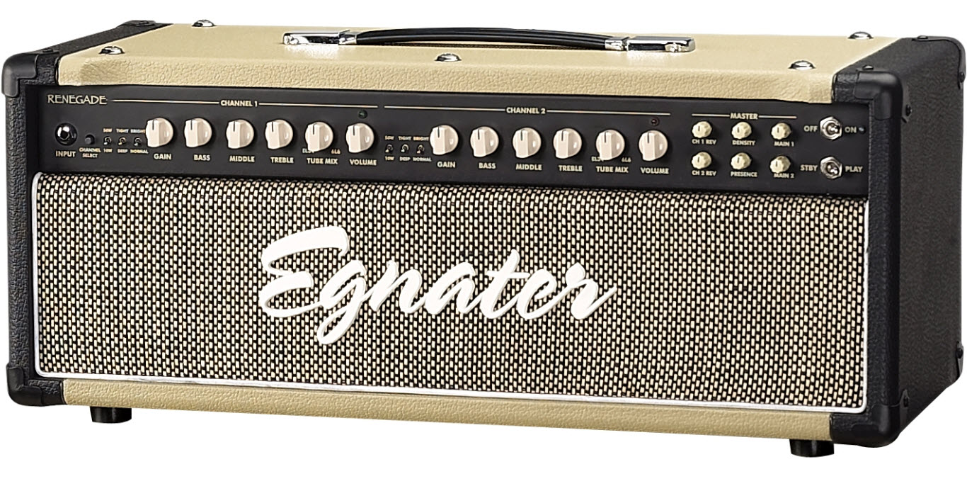 Egnater Renegade 65W Tube Guitar Amp Head Black/Biege