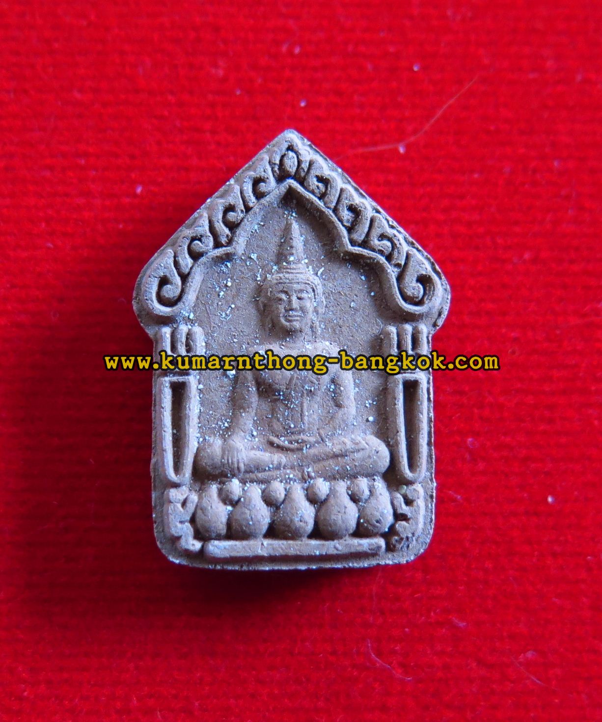 พระผง (ขุนแผน) หลวงปู่ทิม วัดพระขาว จ.อยุธยา เนื้อผงพุทธคุณ ขนาดห้อยคอ สูง 1นิ้ว รุ่นทรัพย์เศรษฐี ปี2540