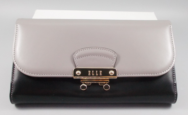 กระเป่าสตางค์ ELLE ดำ-เทา ใหม่ แท้