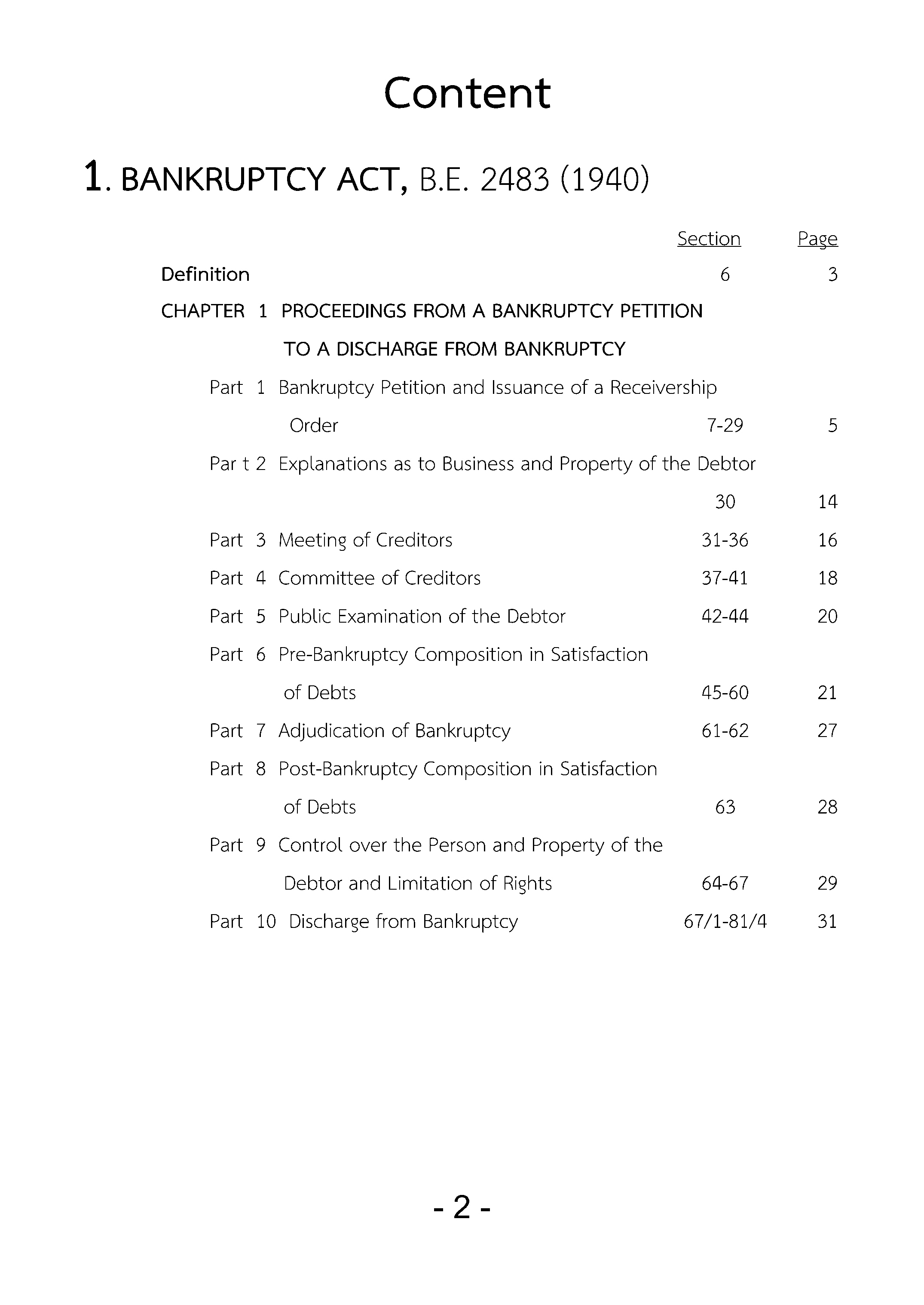 (e book) พ.ร.บ.ล้มละลาย แปลไทย-อังกฤษ Bankruptcy Act (Updated) พุทธศักราช 2483 ปรับปรุงใหม่ 2566