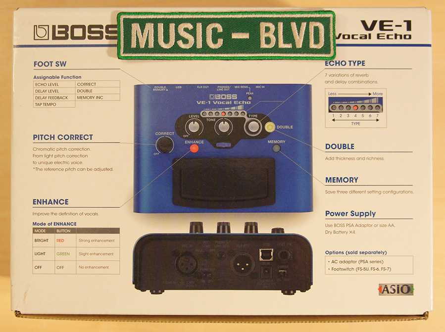 Boss VE-1 Vocal Echo Voice Effects Pedal