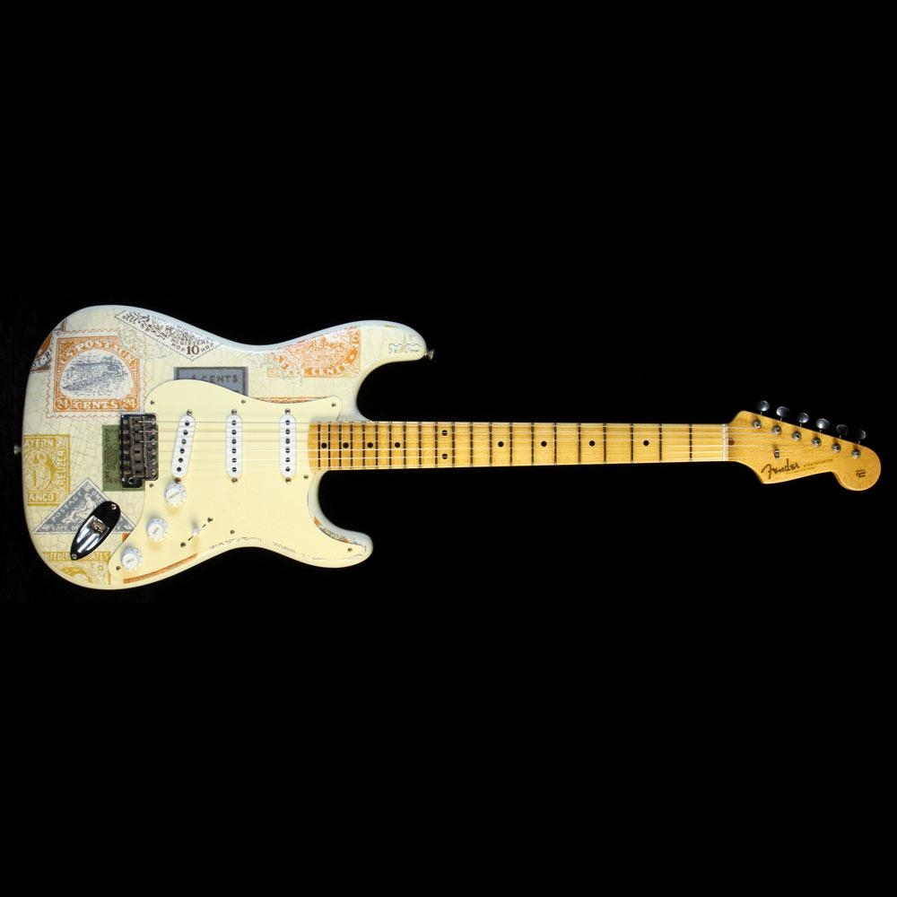 Fender Custom Shop Masterbuilt Yuriy Shishkov Retro Decor Stratocaster Electric Guitar - Stamps