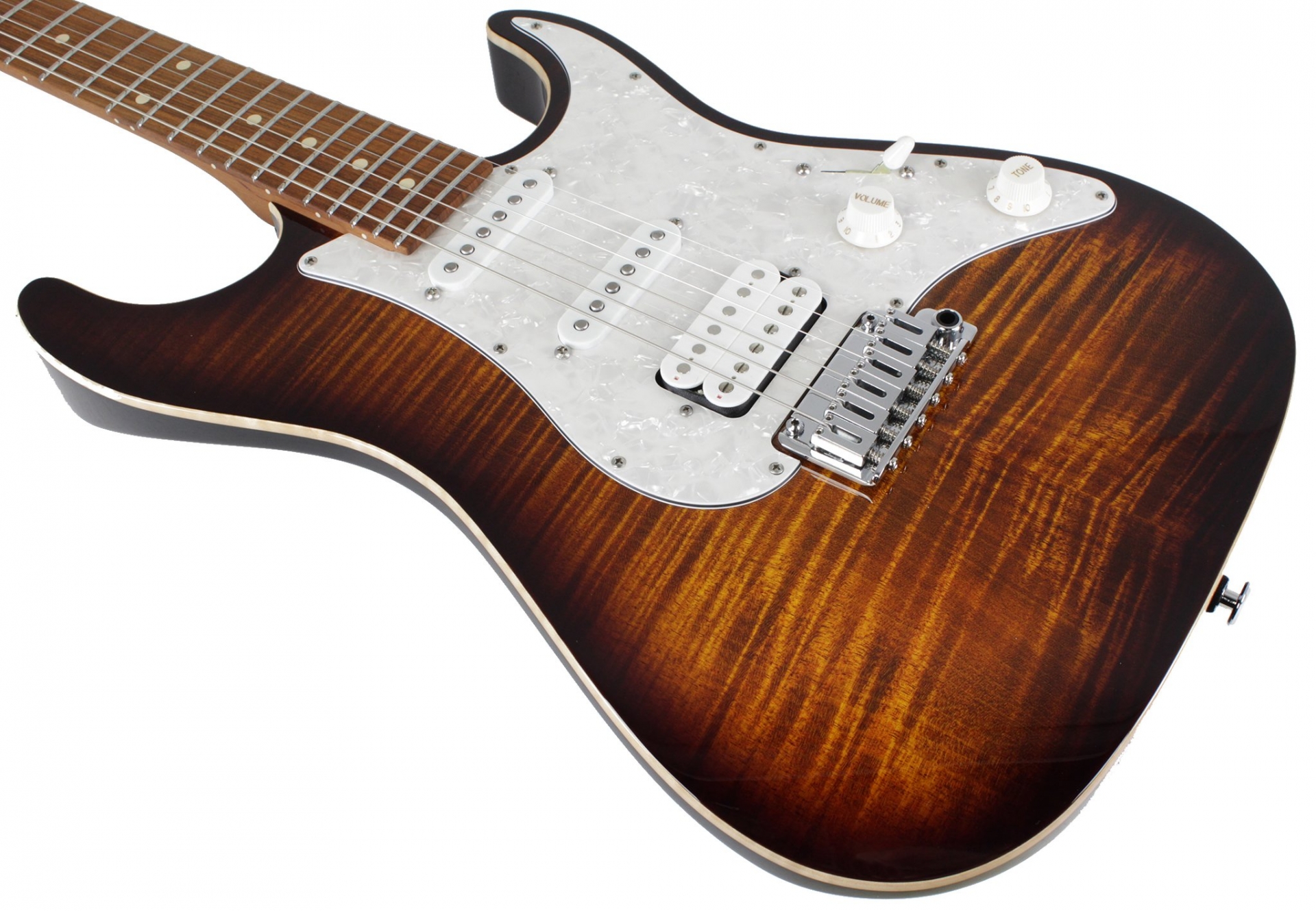Suhr Standard Plus Guitar - Bengal Burst, Pau Ferro
