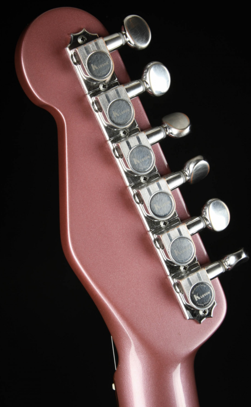 James Trussart Steelmaster - Silver Paisley Engraved Burgundy Mist