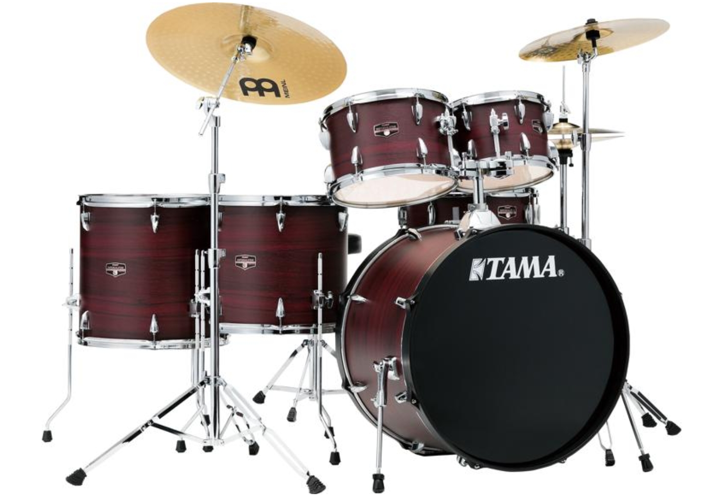 Tama Imperialstar IE62C 6-piece Complete Drum Set with Snare Drum and Meinl Cymbals