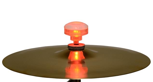Trophy Music Company FIREBALLZ Vibration Sensitive LED Cymbal Nut - Radiant Red
