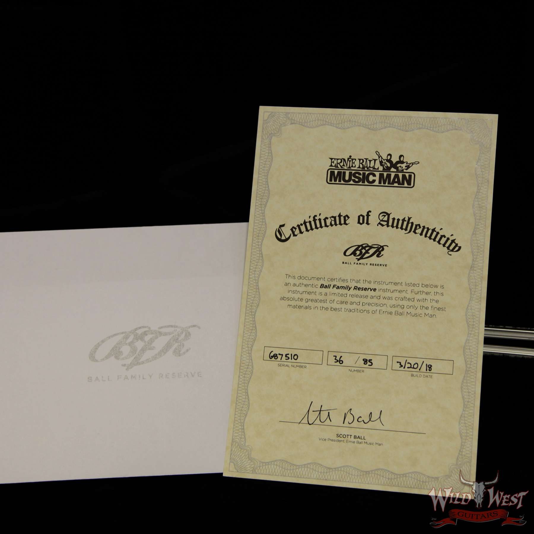 Ernie Ball Music Man BFR Axis Super Sport Limited # 36 of 85 Buckeye Burl Top Roasted Flame Maple Neck - Natural