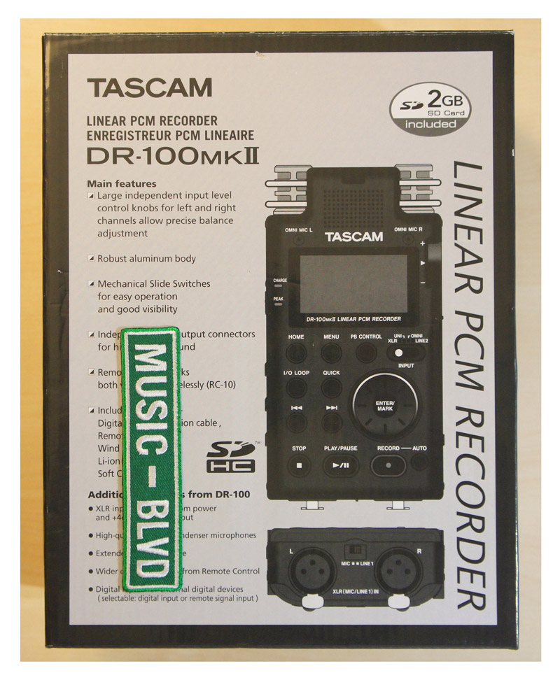 TASCAM DR-100 MKII Portable Digital Recorder