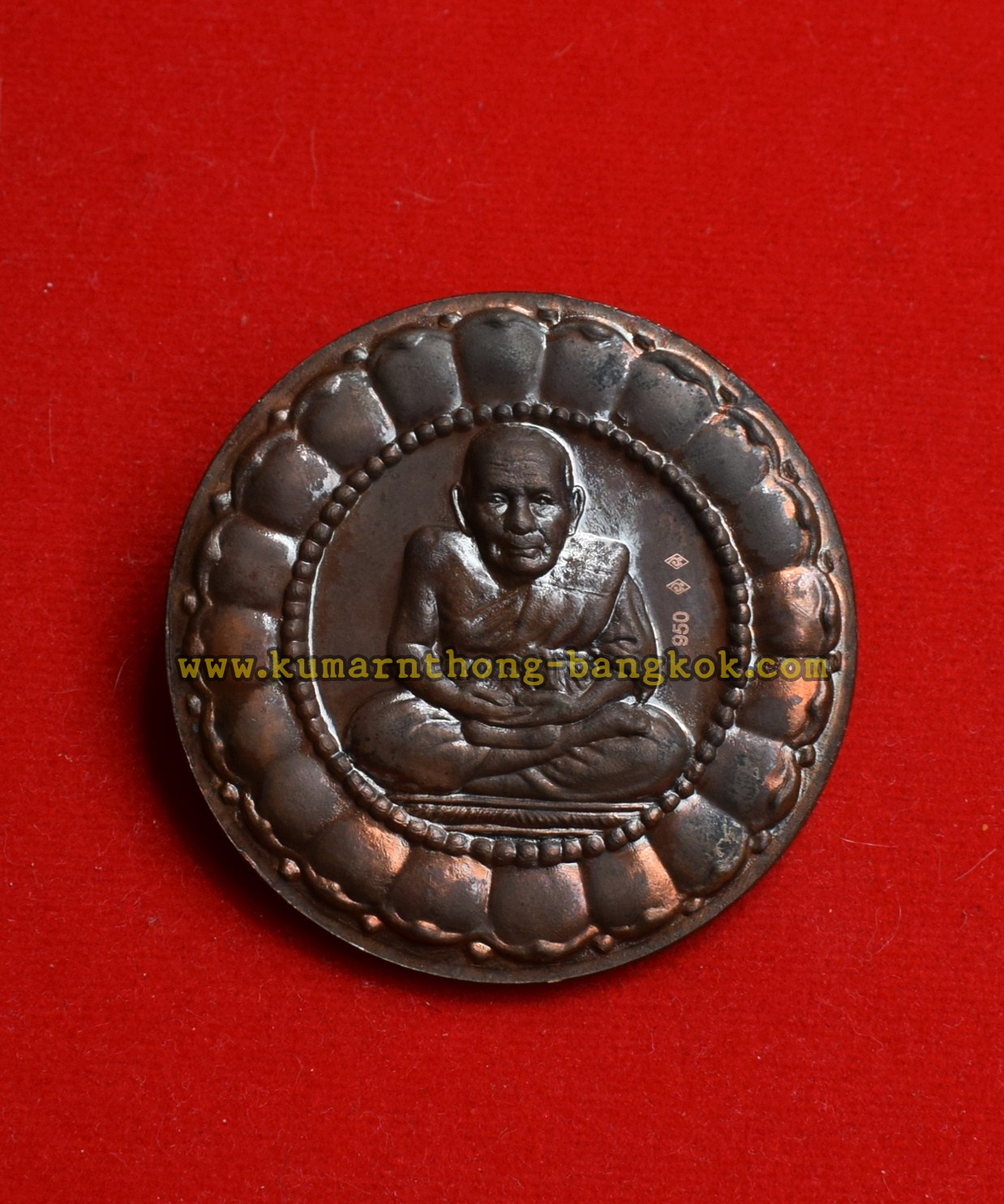 จตุคามรามเทพ หลังหลวงปู่ทวด ออกบูชาวัดกาญจนาราม จ.นครศรีธรรมราช เนื้อทองแดงรมดำ ขนาดห้อยคอ สูง 5.5ซม. กว้าง 5.5ซม. รุ่นโคตรเศรษฐีมีกำไร ปี2550