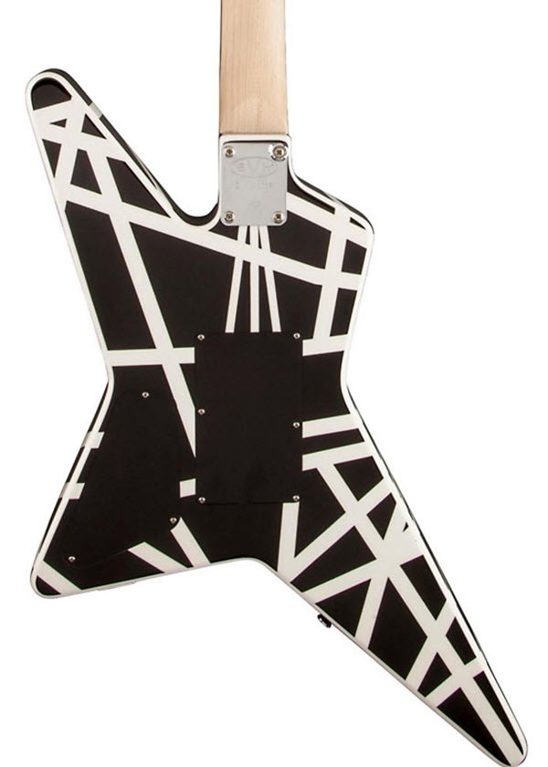 EVH Stripe Series Star Electric Guitar Black and White Stripes