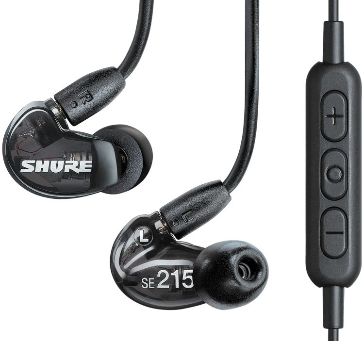 Shure SE215 Wireless Sound Isolating Earphones w/ Bluetooth Adapter - Black