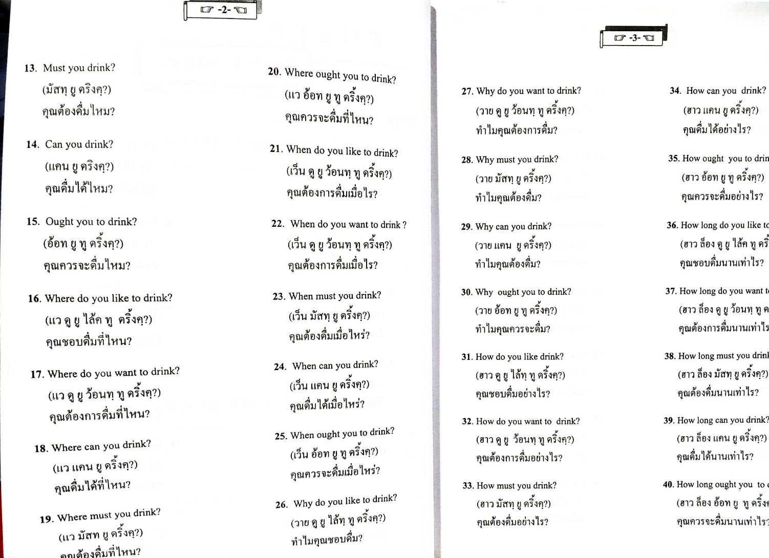 การพูดภาษาอังกฤษ และพจนานุกรมคำคุณศัพท์